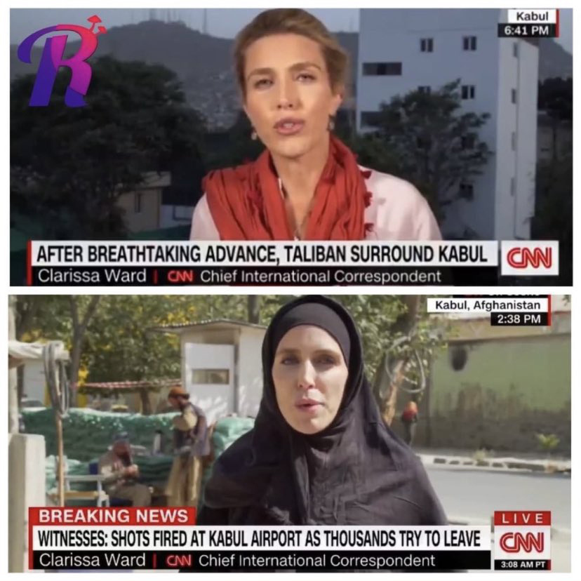 Распространяемое фото журналистки CNN, надевшей хиджаб с приходом талибов, — манипуляция