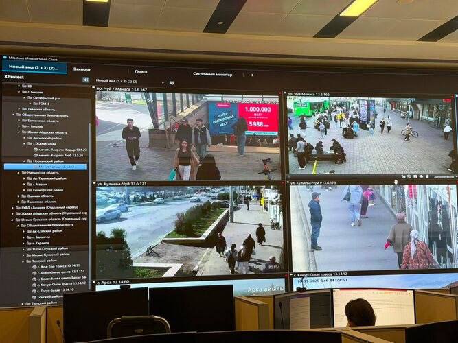 Количество камер наблюдения в Кыргызстане планируют довести до 20 тысяч