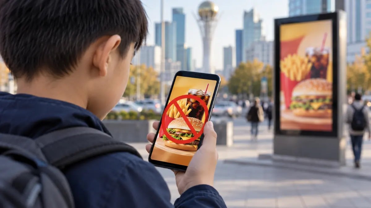 В Казахстане хотят ограничить рекламу фастфуда и сладких напитков для детей